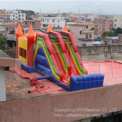 Inflatable Combo With Dry Slide Jumper Bouncer Bounce House Art Panels For Sale Outdoor Bouncy Castle photo-3