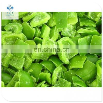 Sinocharm Frozen vegetable IQF Green capsicum Frozen Green Pepper Dice