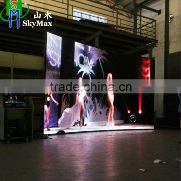 HuNan project 14.06 sqm P4 Indoor Curved Full Color curved display