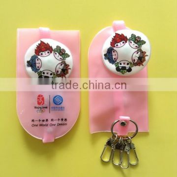 Factory Wholesale fashion design nice souvenir pvc wallet,3D soft pvc keychain