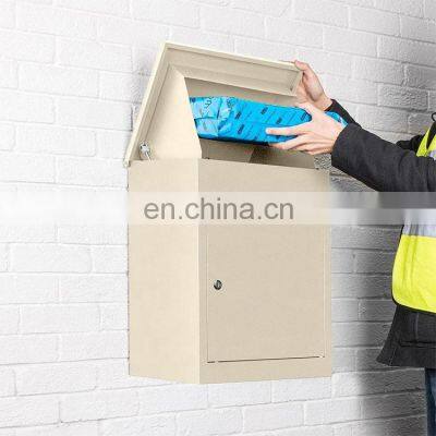 Wall Mounted Smart Parcel Drop Box For Mail And Parcel Outdoor Parcel Delivery Box