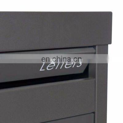 Metal Wood Grain Custom Colour Standing Parcel Drop Box