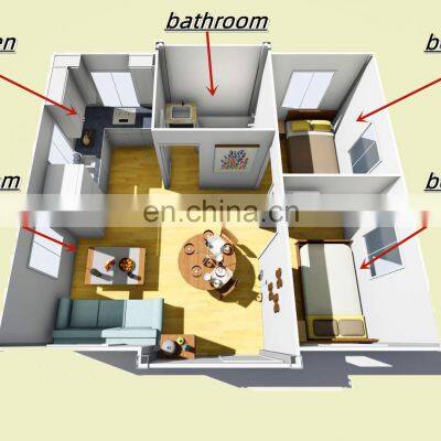 Cheap Mobile Expandable Container House Tiny Villa 2 Bedroom Modular Apartment Hotel Office photo-2