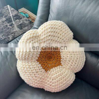 Hot Selling Daisy Pillow Crochet Pattern, Flower Throw Pillow Cute Home Decor in Vietnam photo-4