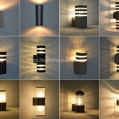 Double Modern LED Outdoor Wall Lights (2x12W) photo-5