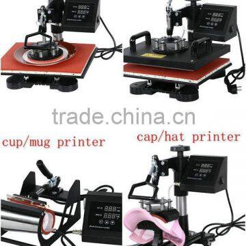 5IN1 Multi-Function Heat Press Printing Machine Mug Plate Cap Swing Away Press photo-5