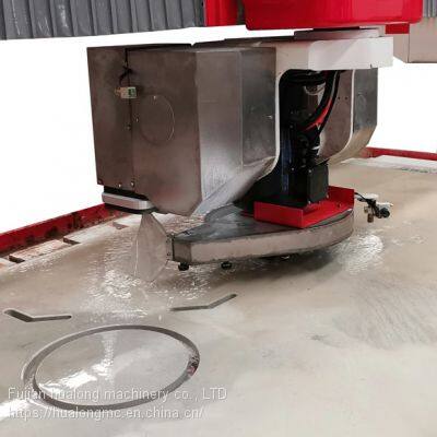 HUALONG Machinery HKNC-500 Multifunctional 5 Axis Cnc Router Bridge Saw Granite Marble Stone Cutting Machine With Milling photo-5
