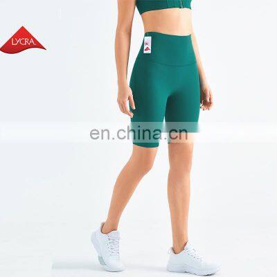 Custom High Waist Peach Buttock Yoga Shorts Women Cycling Biker Shorts Ladies Gym Fitness Running Short Legging Pants