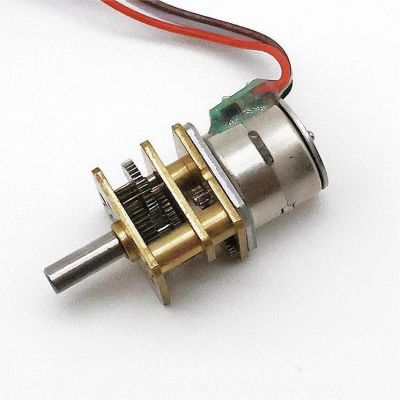 SM10 Stepper Motor with Gearbox 10mm Stepper Motor 5v 14Ω 128：1