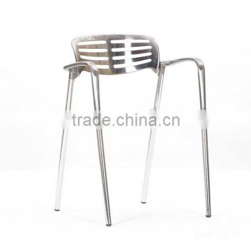 replica graceful Spanish Design Aluminum Jorge Pensi stacking toledo chair for dining room