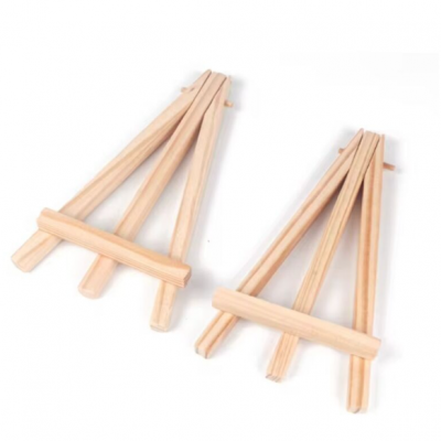 Multi Size Mini Wood Easel Stand With Canvas Sets For Kids Painting photo-5