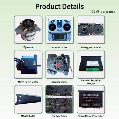 Vigorun Gasoline Engine Mowers Durable Long-Lasting 200M Remote Control VTLM600 Brush Mower for Hillsides photo-3