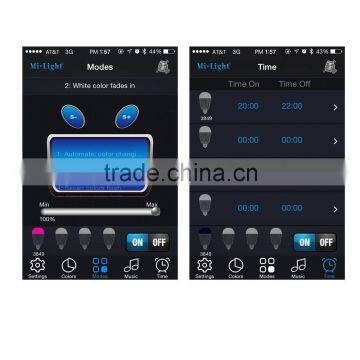 App Control Remote bluetooth Light 8W smart LED Bulb RGBW