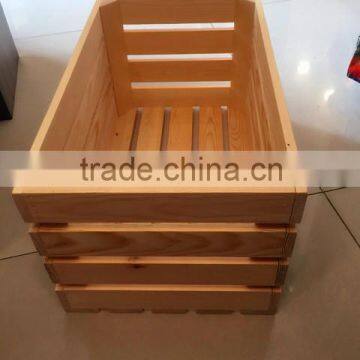 Hot selling natural wooden storage boxes