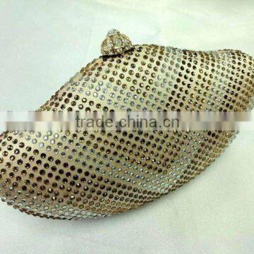 manufacturer sell diamante clasp sequin night bag with best price