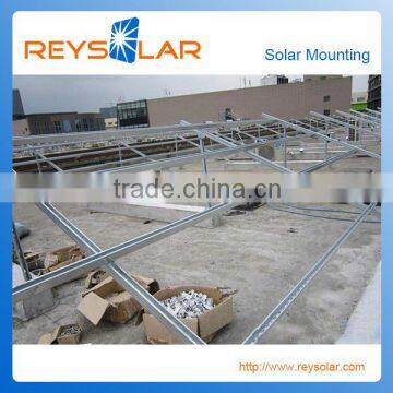 Concrete Flat Roof PV Solar Panel Anodized Aluminum Mounting Flat Roof Solutions photo-3