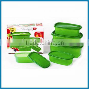 Plastic 5pc food storage boxes