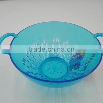 New arrival food grade plastic filter bowl with handle