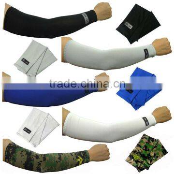Cooling Athletic Sport Skins Sun Protective UV Cover Arm Sleeves
