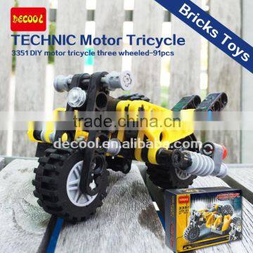 Decool 3351 Technic Motor Tricycle 91PCS DIY Car Series