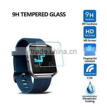 Premium 0.2mm Tempered Glass Screen Film Real Protector Fitbit Blaze Full Coverage Glass Screen Film