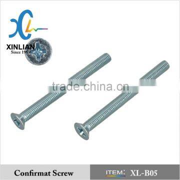 Full size DIN965 cross recessed countersunk head machine screw