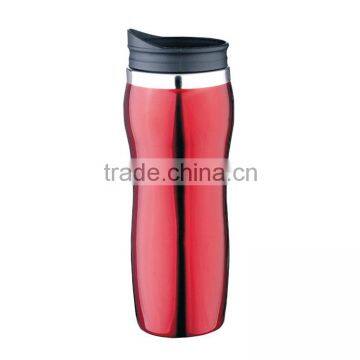Stainless steel double wall 16oz travel tumblers car mugs