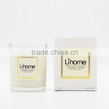 Personalized scented natural soy wax candle in glass jar can custom sticker ,printing logo and packaging box and glass jar size                        
                                                                                Supplier's Choice