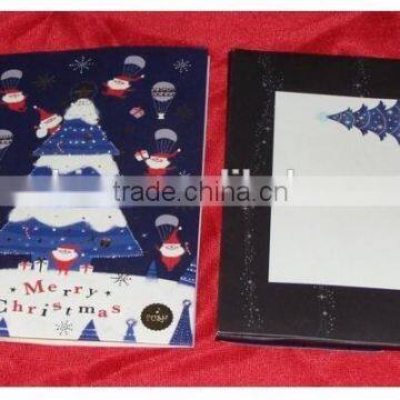 Chirstmas Greeting Card With Cardboard Box