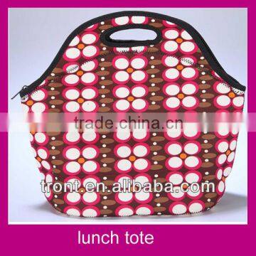 elegant insulated double layer insulated hook and loop lunch cooler bag