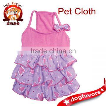 Elegant Pet Dress/ Pet Clothing/ Fashion Dog Dress with Bow