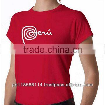 PERU BRAND LOGO COTTON WOMEN T-SHIRT