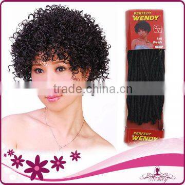 Wendy Brand synthetic hair soft dread with curly synthetic hair for braiding                        
                                                Quality Choice