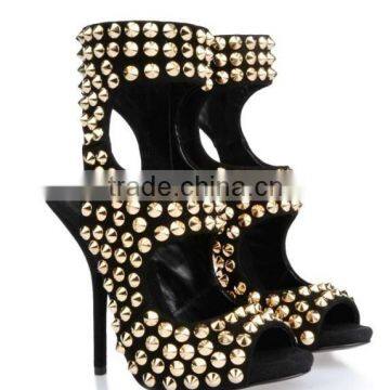 gladiator stud sandals black italian fashion women shoes summer sandals 2015