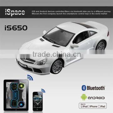 Android bluetooth controlled rc car 1:14 mercedes die cast car with License