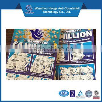 Promotion top-up voucher printing card with high quality