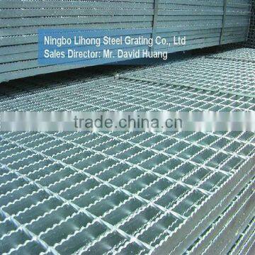 galvanized pavement grating, galvanized standard serrated grating