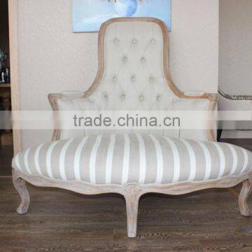 Classic high-grade brown wooden sofa design for 1 seat