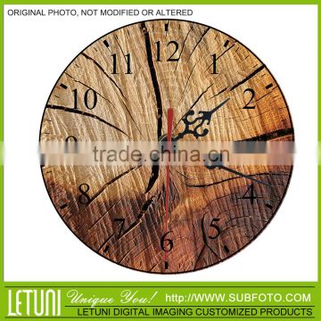 Wooden wall mounted clock shop decoration