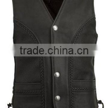 Racing Leather Vest/Leather Motorbike vest/Leather Motorcycle Vest/ Biker Leather Vest/Leather vest/WB-LV-503