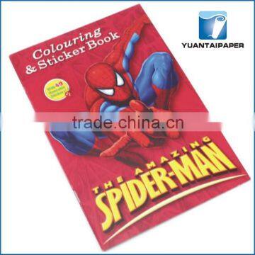 Newest custom cute cover design coloring book for school kids