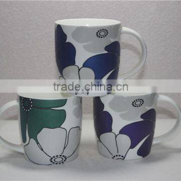 Wholesale flower shape printed chinese porcelain tea cup