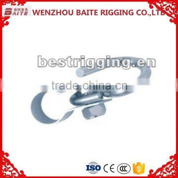 M10*50MM Zinc Plated Collar Swing Hook With Snap Hook In Carabiner Rigging Hardware Manufacturer