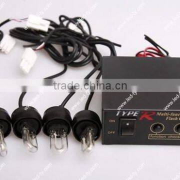 4 LED Decorative Flash Strobe Light Bulbs Flashing Lamp Car Headlight