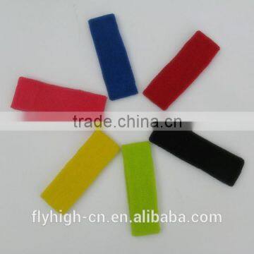 oem elastic towel headband with your logo customized fabric headband