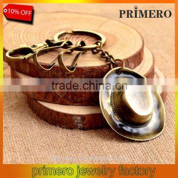 Fashion Vintage Beautiful Cowboy Hat Keychain Gifts Key Ring Bag Key Chain