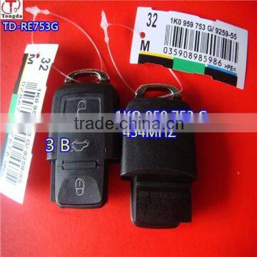 Tongda Key High Quality 2button Remote Key 433mhz ( 1JO 959 753 AG V5 ) for VW photo-4
