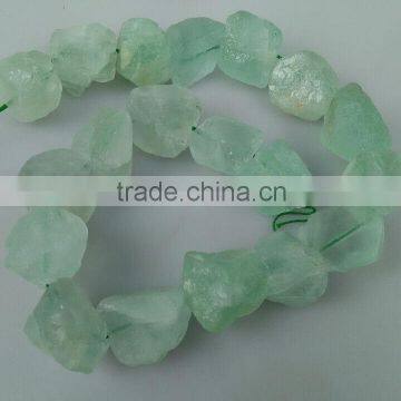 Hot sale natural green fluorite rough tumble nugget for jewerly crafting