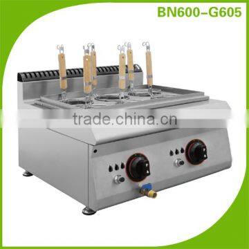 Restaurant Kitchen Equipment Countertop Industrial Gas 6 Pots Pasta Cooker (600 Series Cooking Appliance Line)