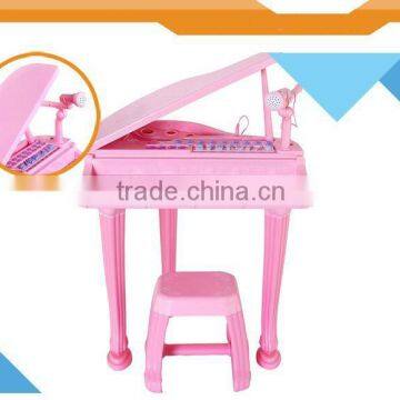 plastic electrical musical princess piano toy for kids